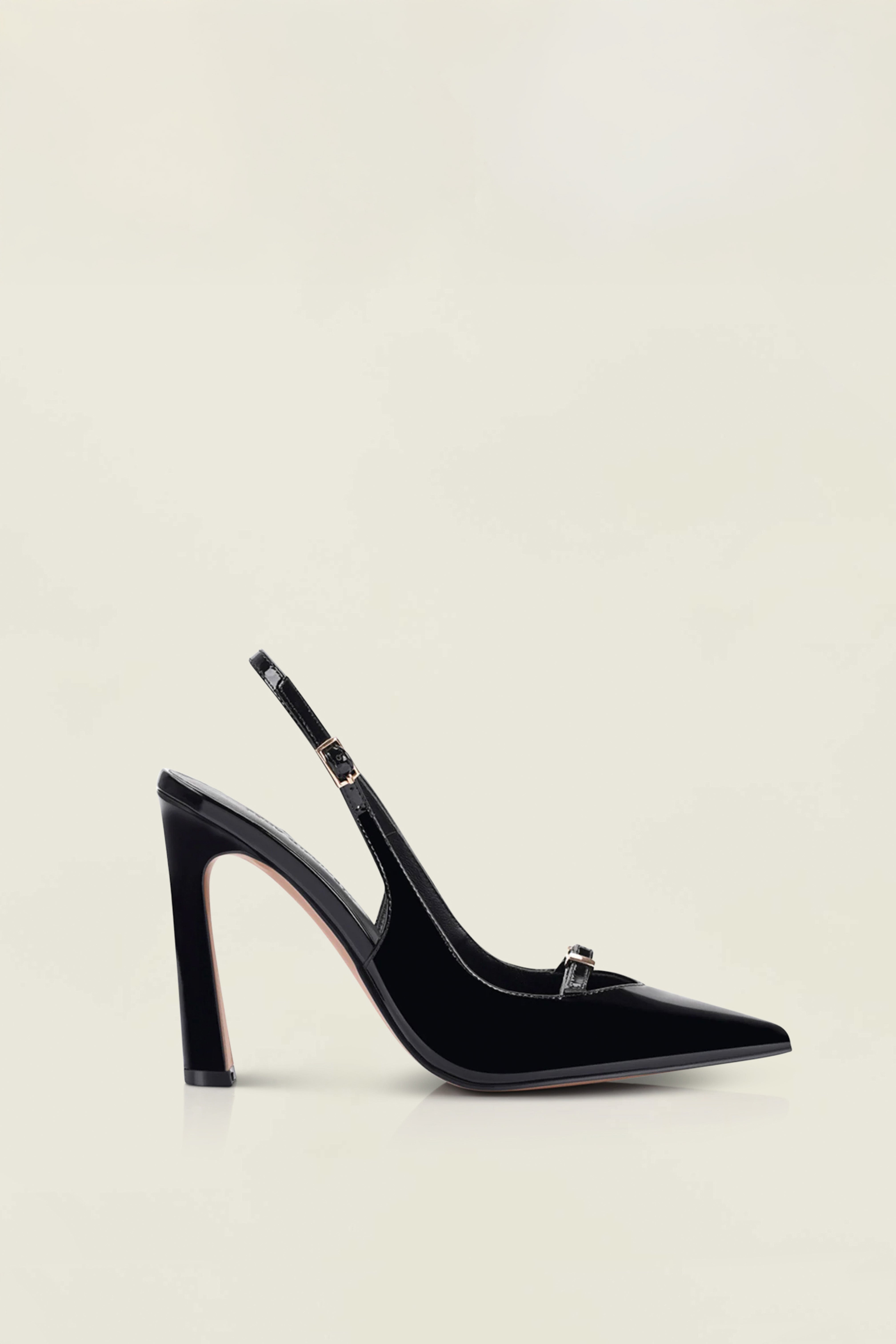 Naomi Pump Black Patent Leather