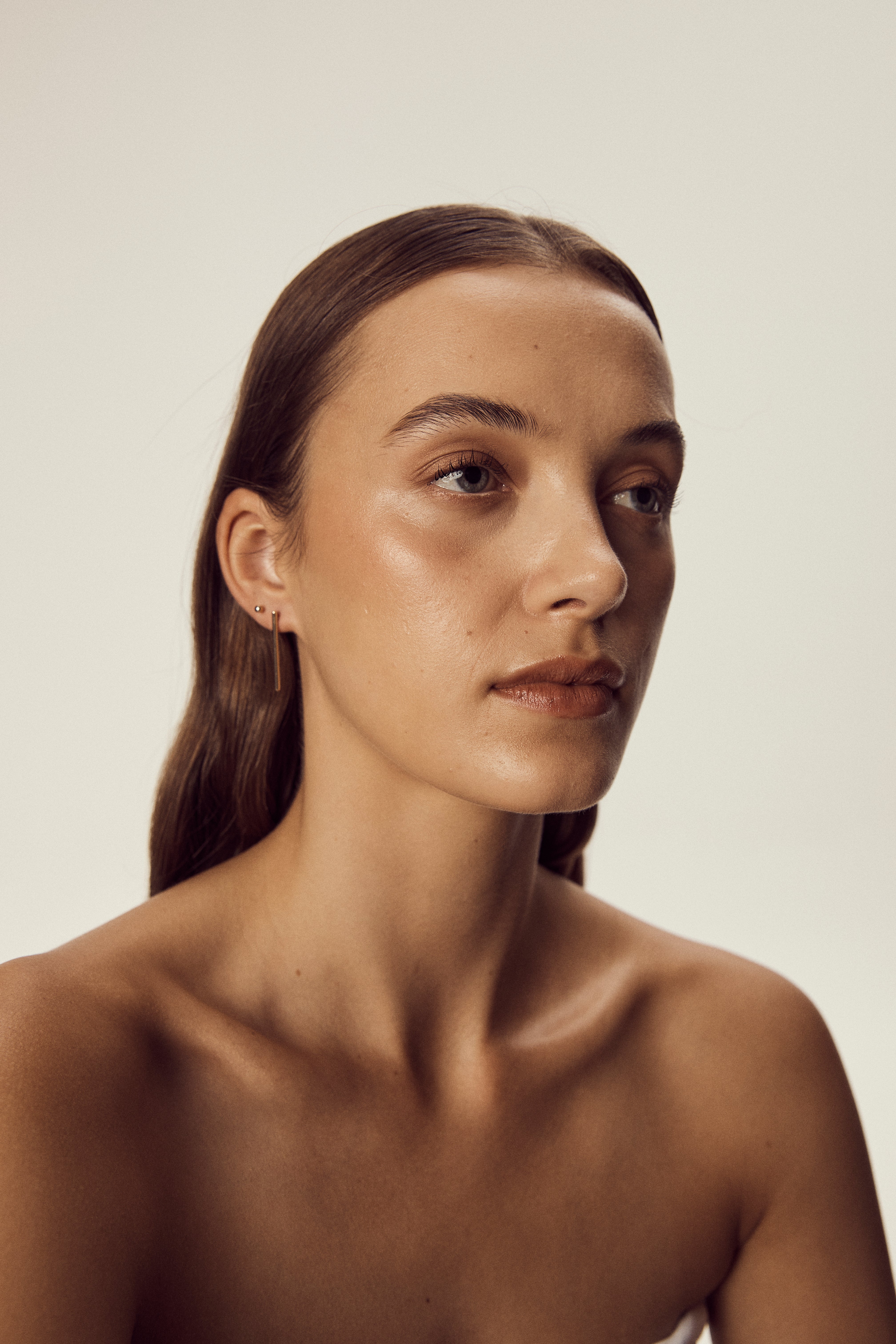 Long Bar Earrings Gold