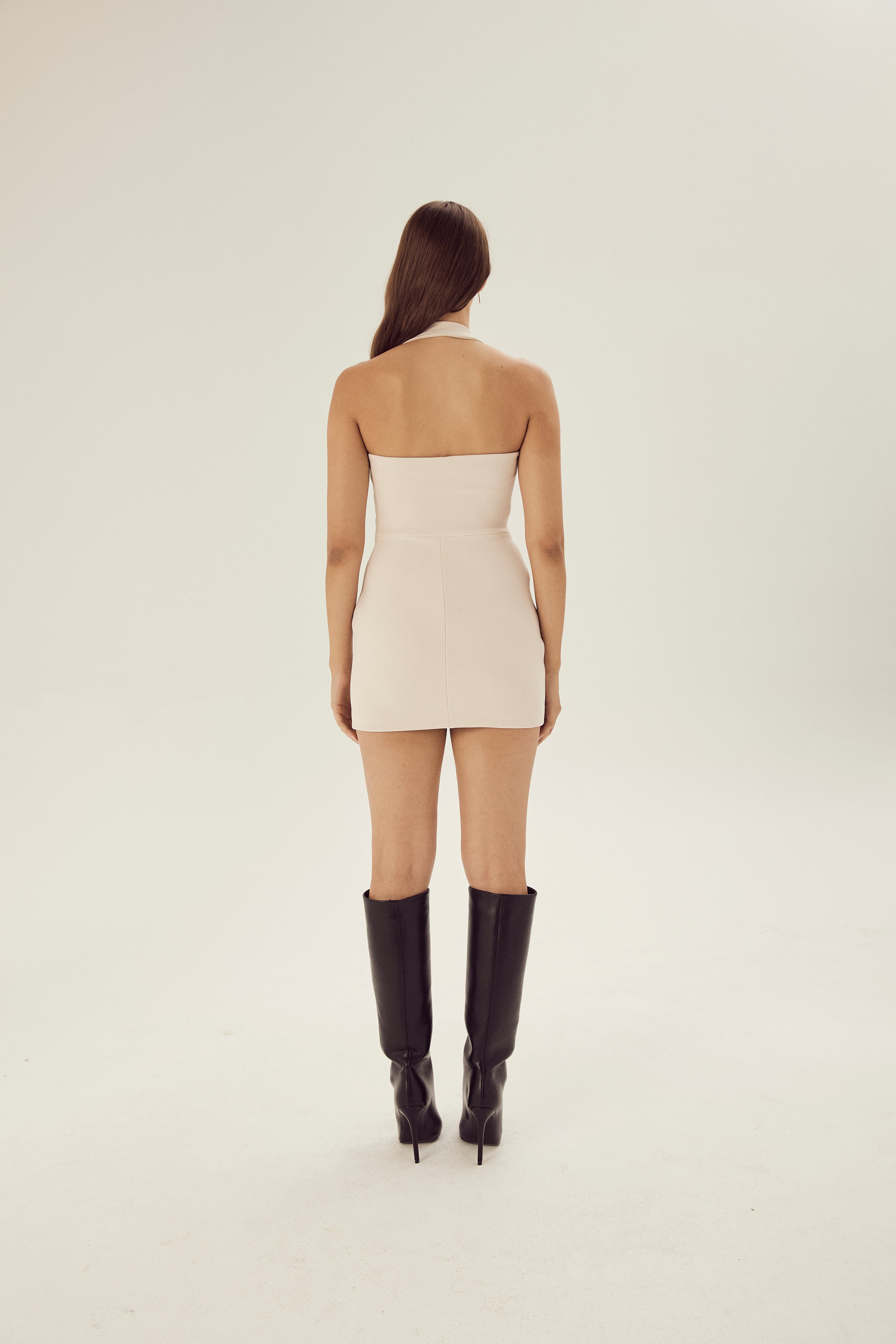 Leora Halter Mini Dress