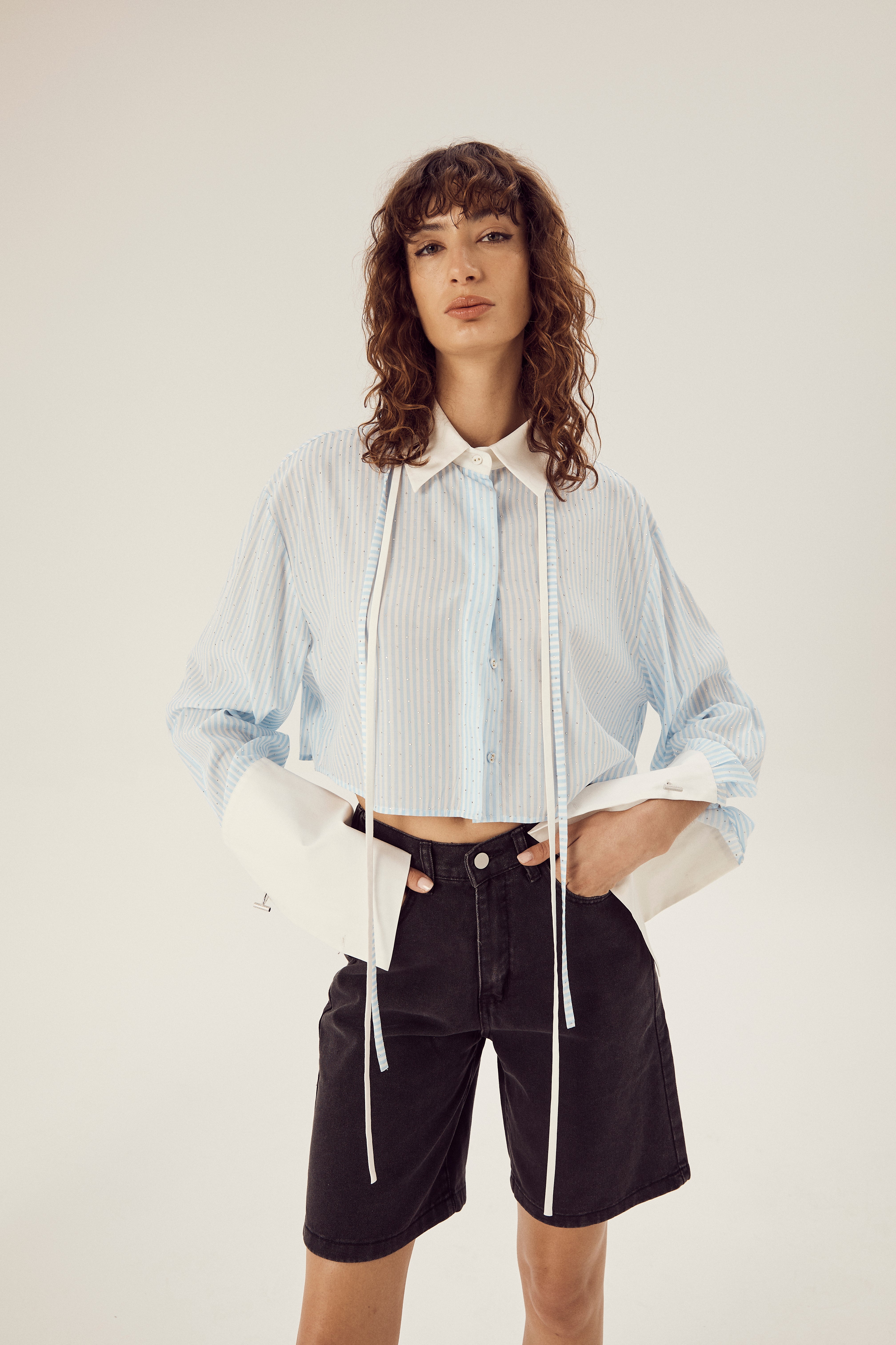 Phoebe Sparkle Stripe Shirt