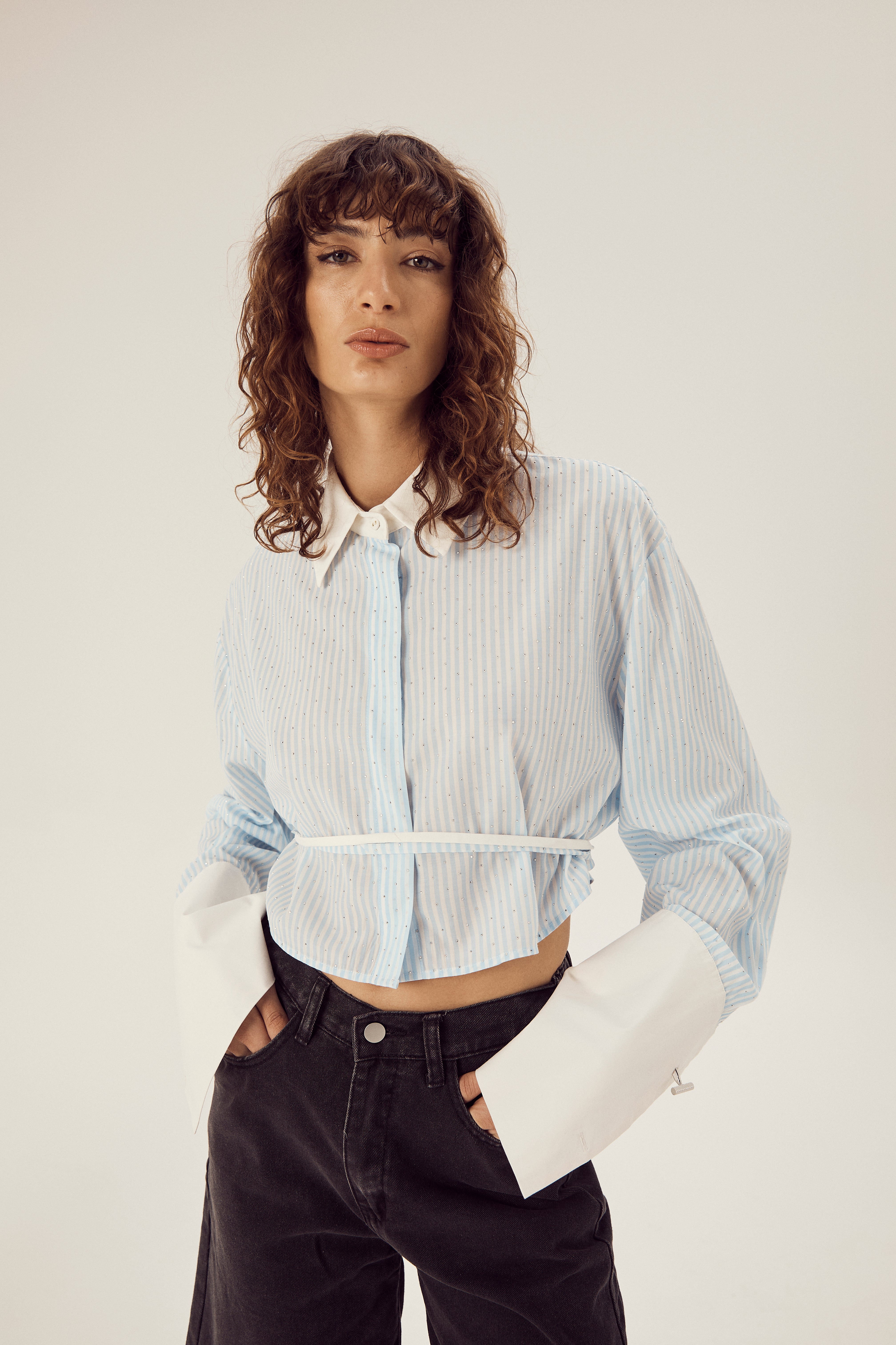 Phoebe Sparkle Stripe Shirt