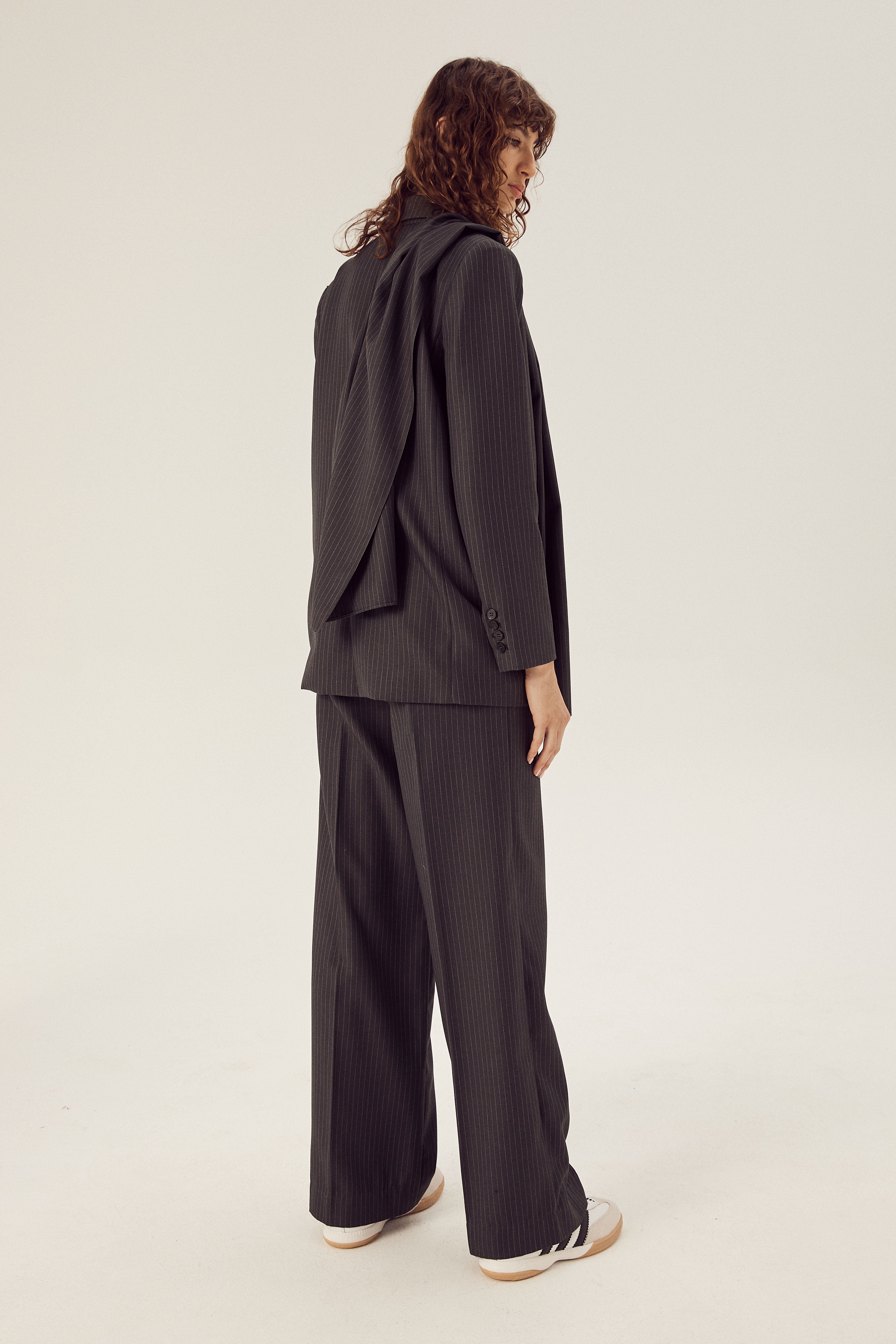 Anita Oversized Blazer Pinstripe