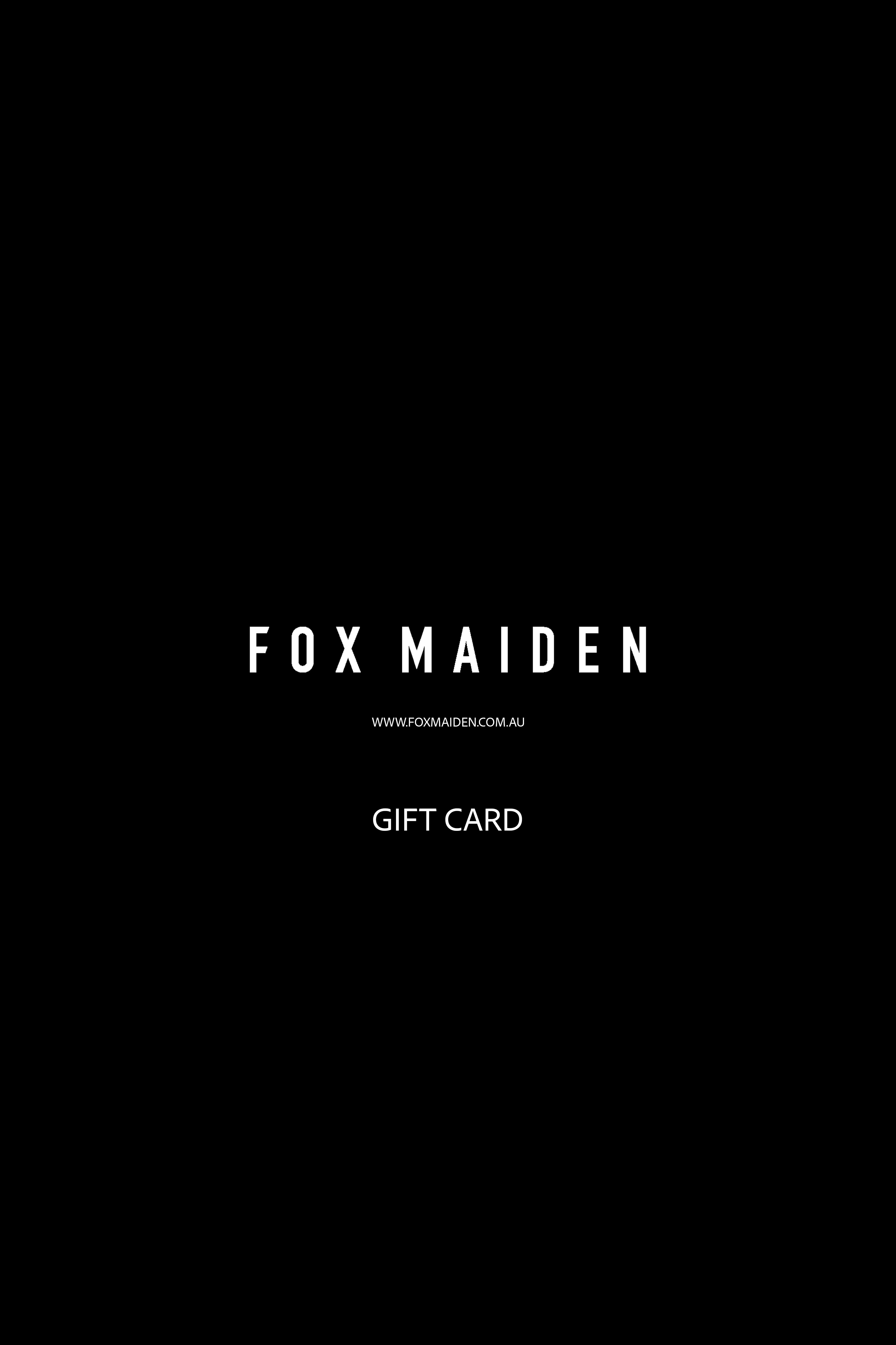 Fox Maiden Gift Card
