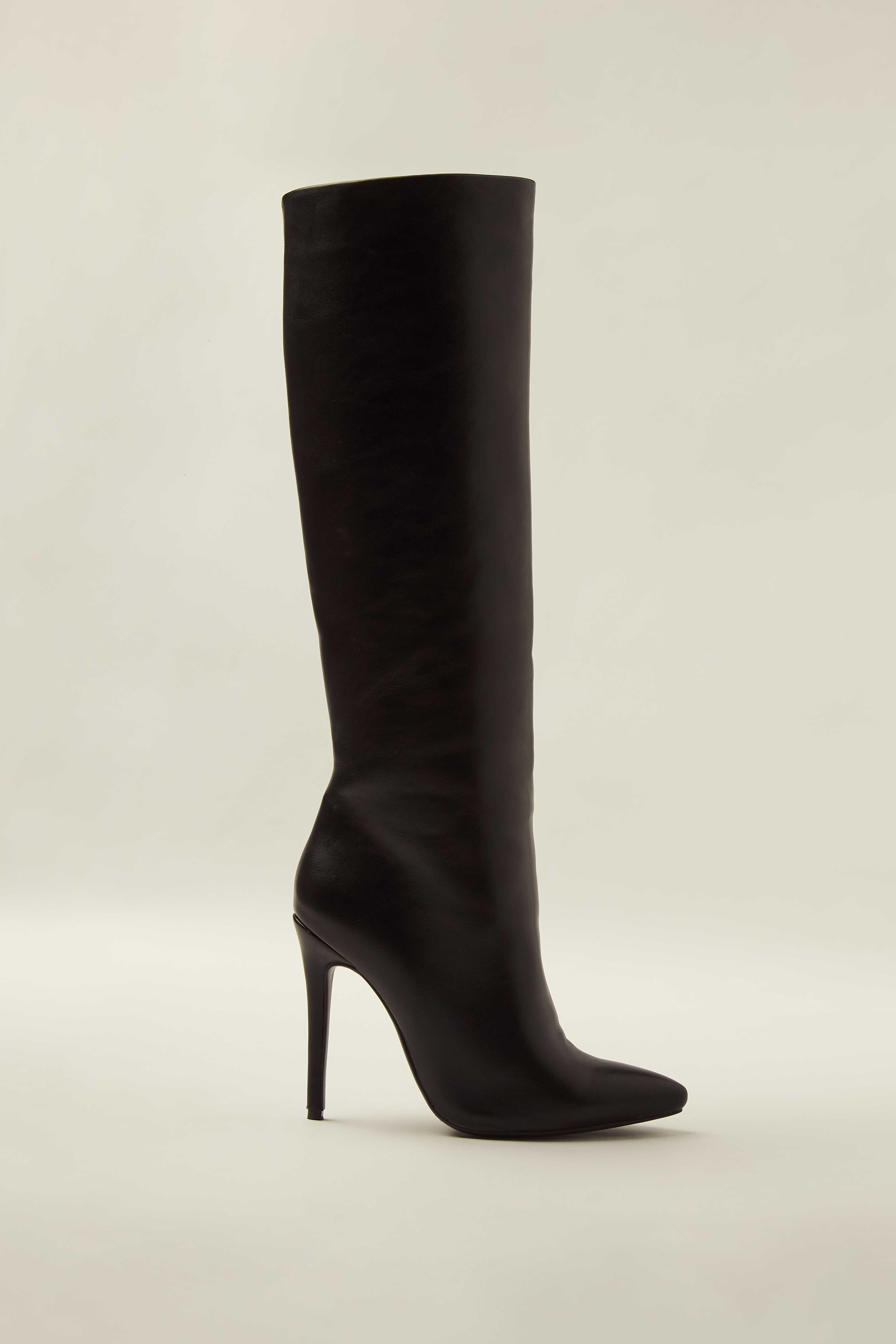 Leather Knee High Boots