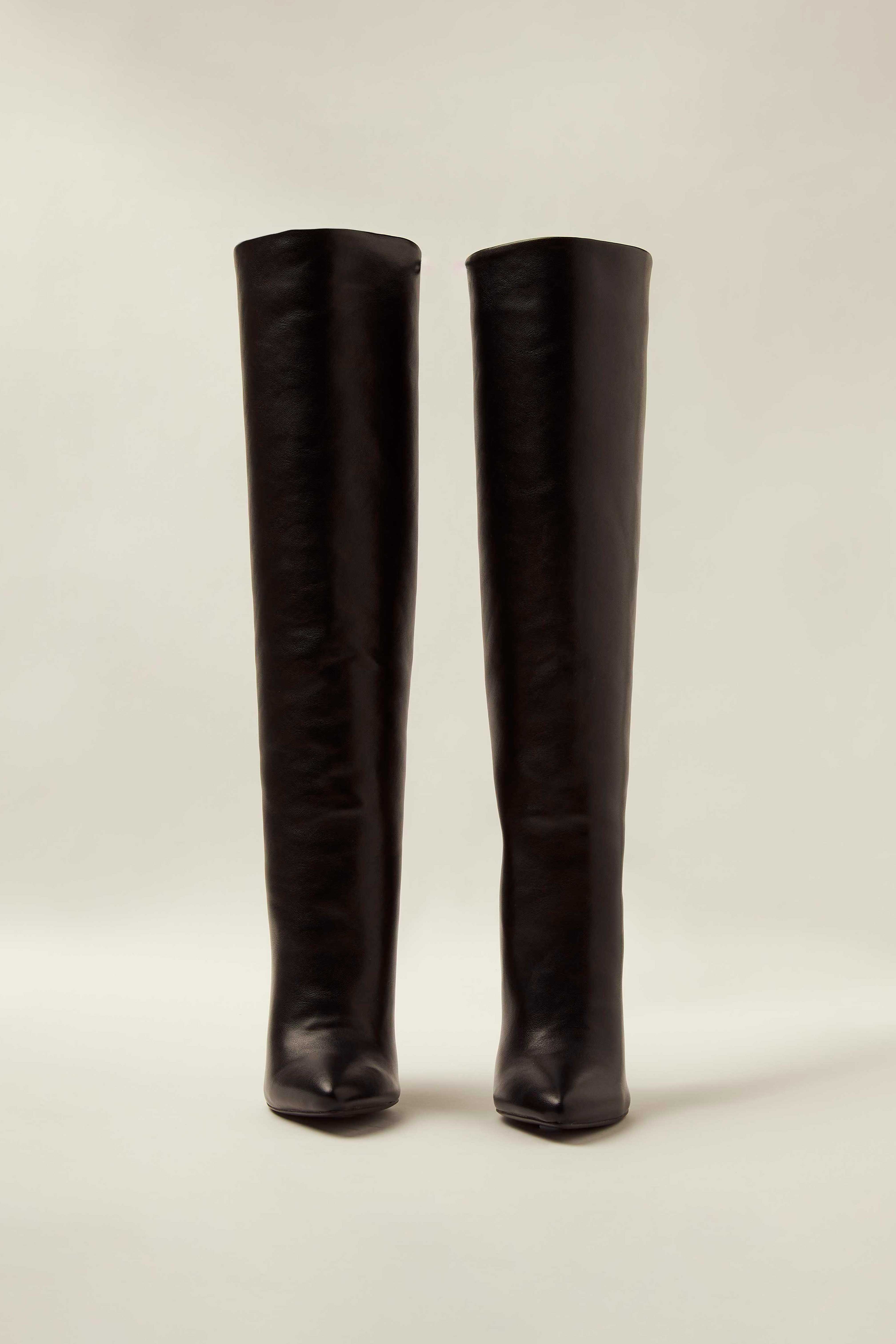 Leather Knee High Boots