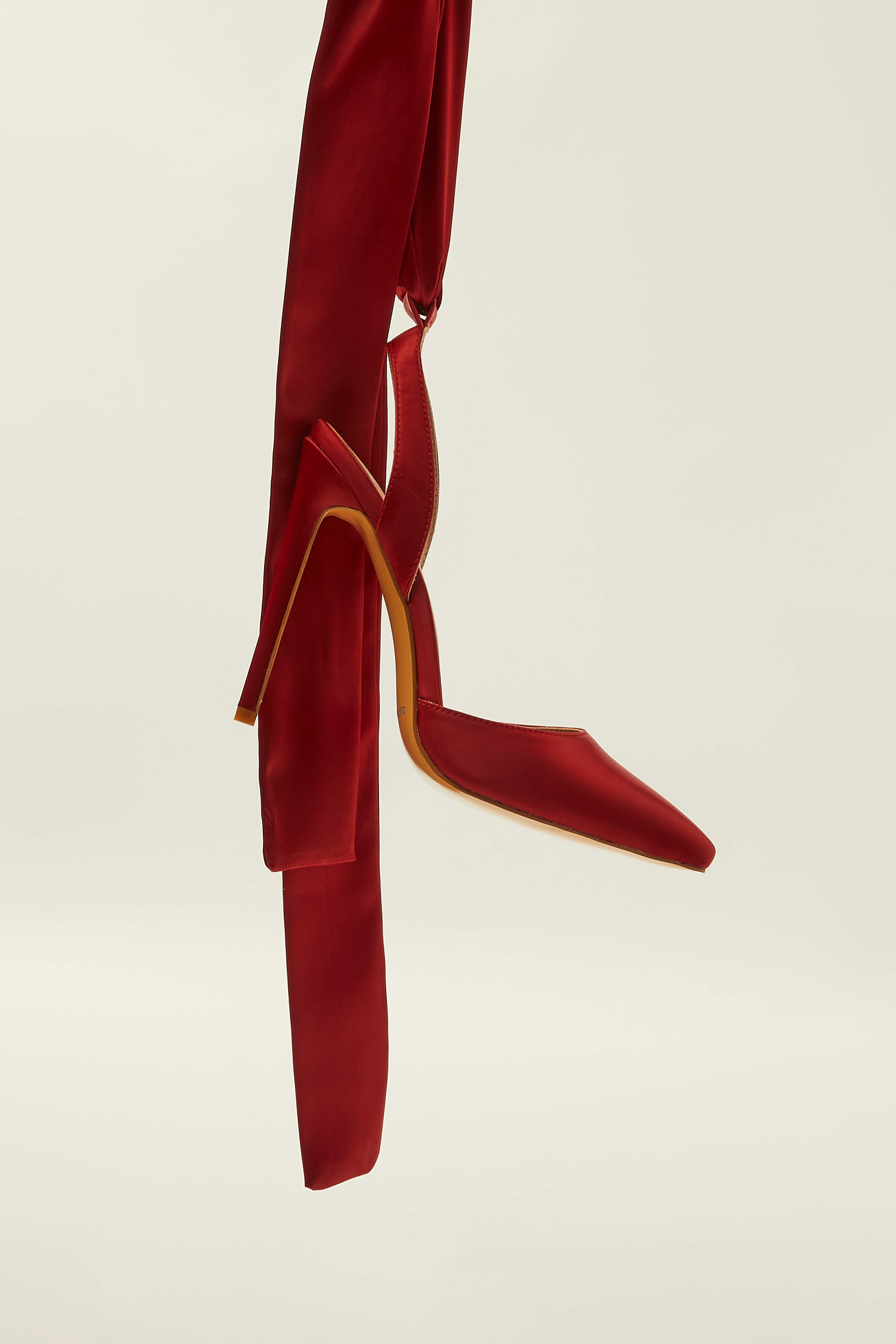 Bow Satin Pump Shoe