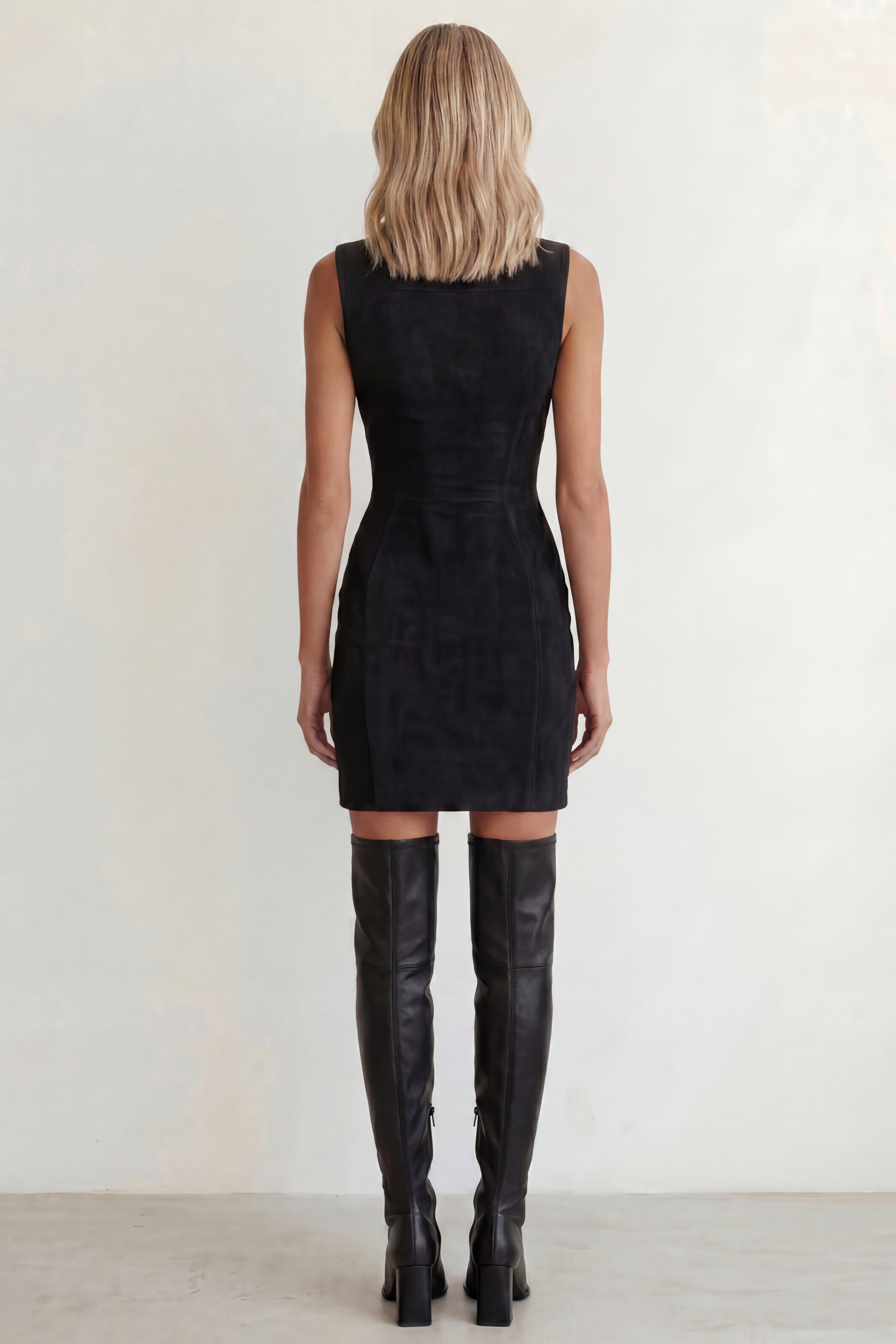 Suede Mini Dress