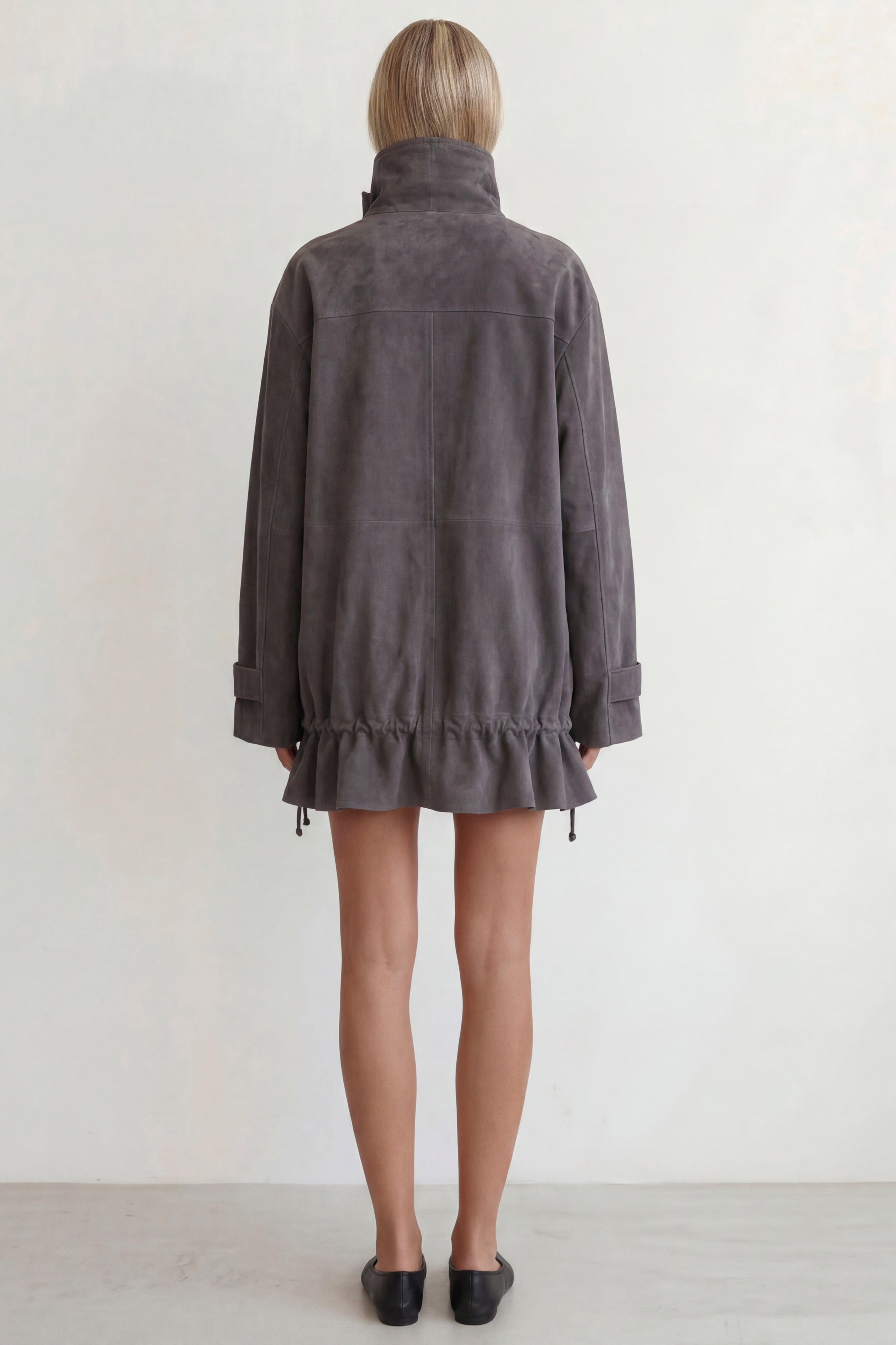 Suede Trench