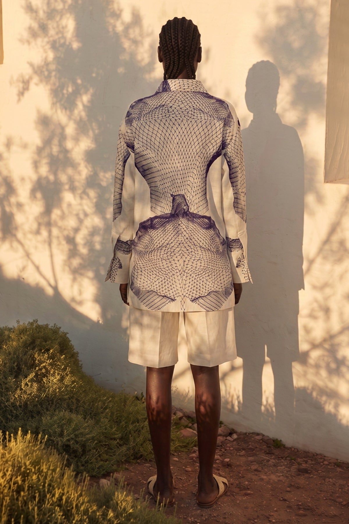 Mesh Print Shirt