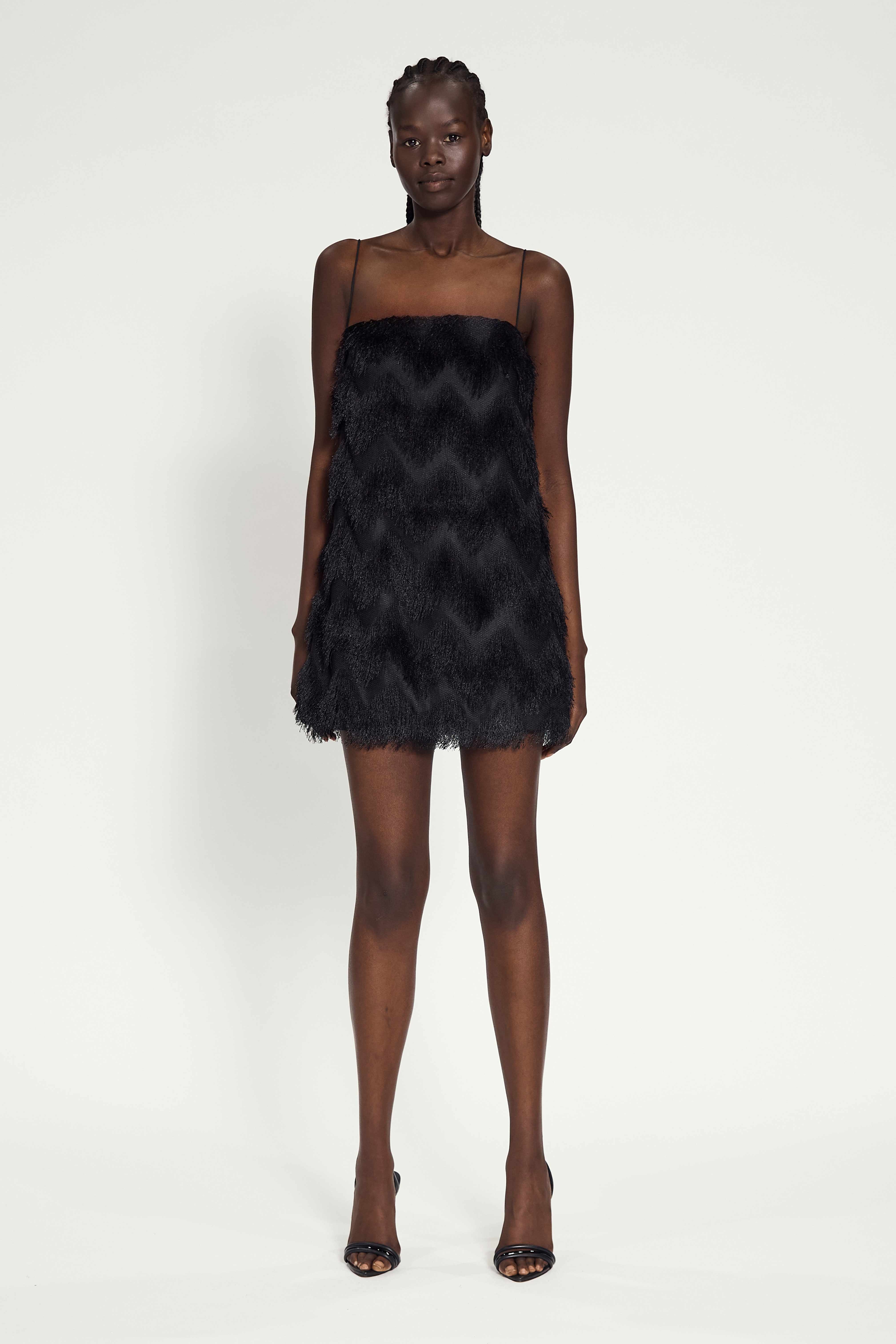Fringe Dress Black