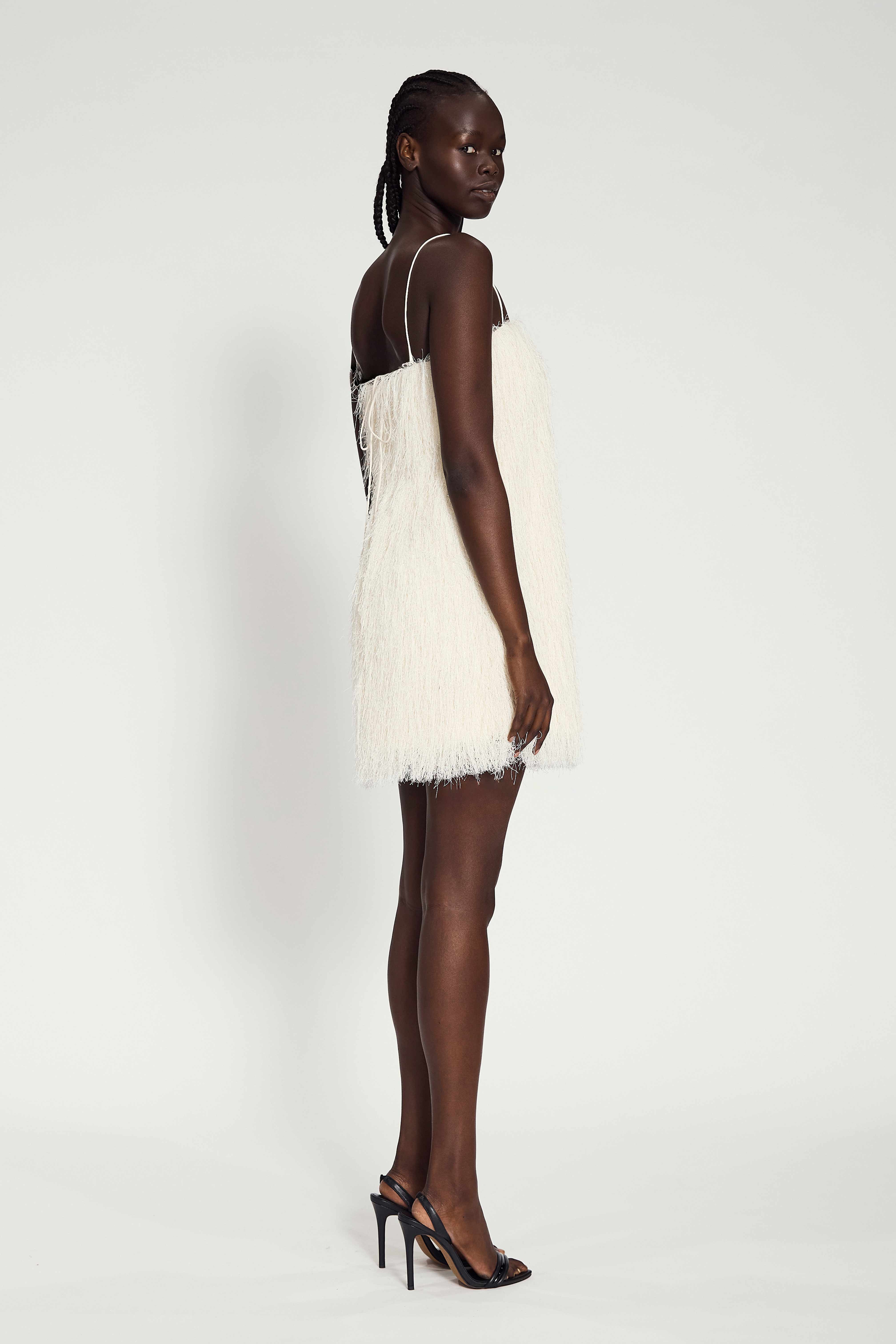 Fringe Dress Cream
