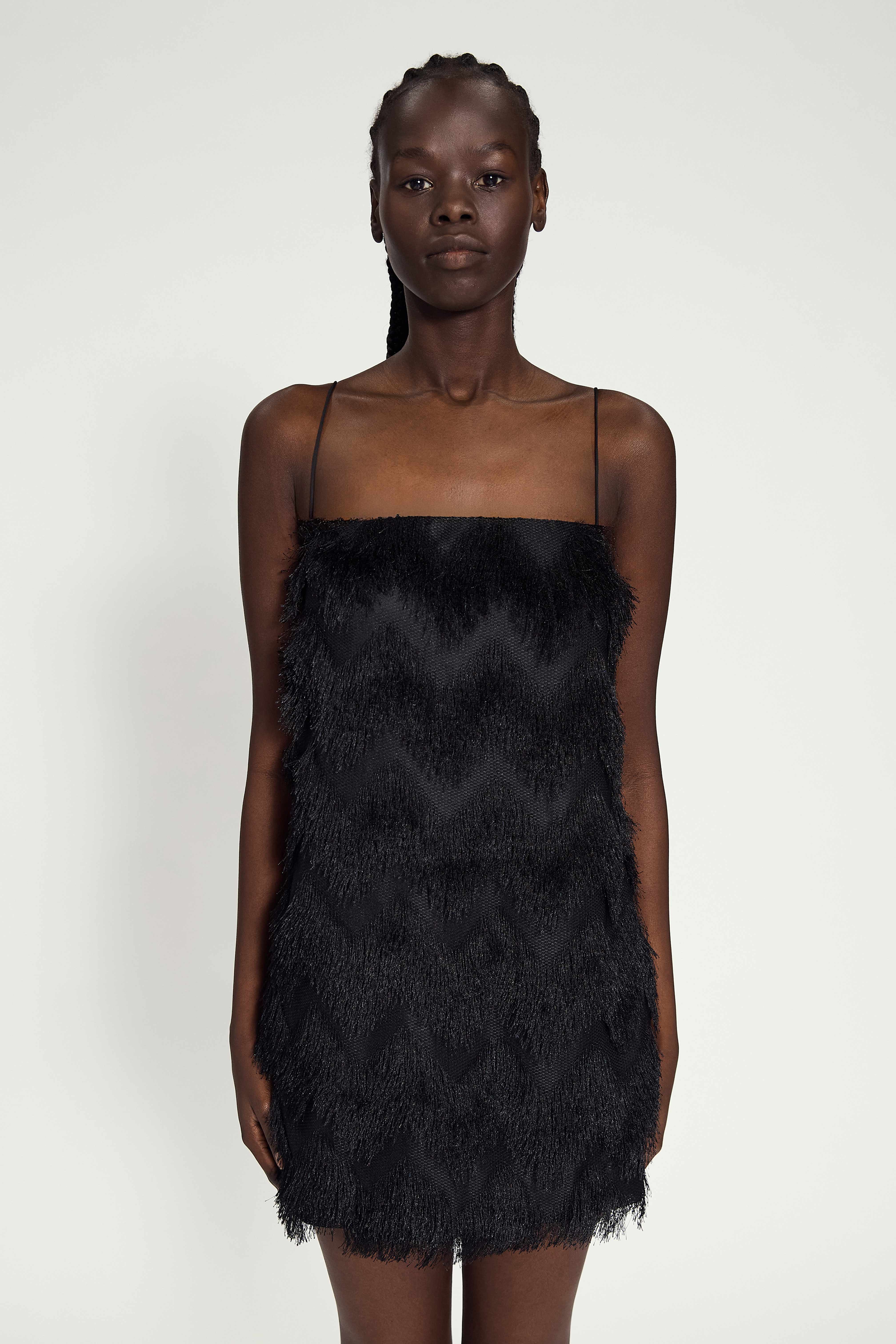 Fringe Dress Black