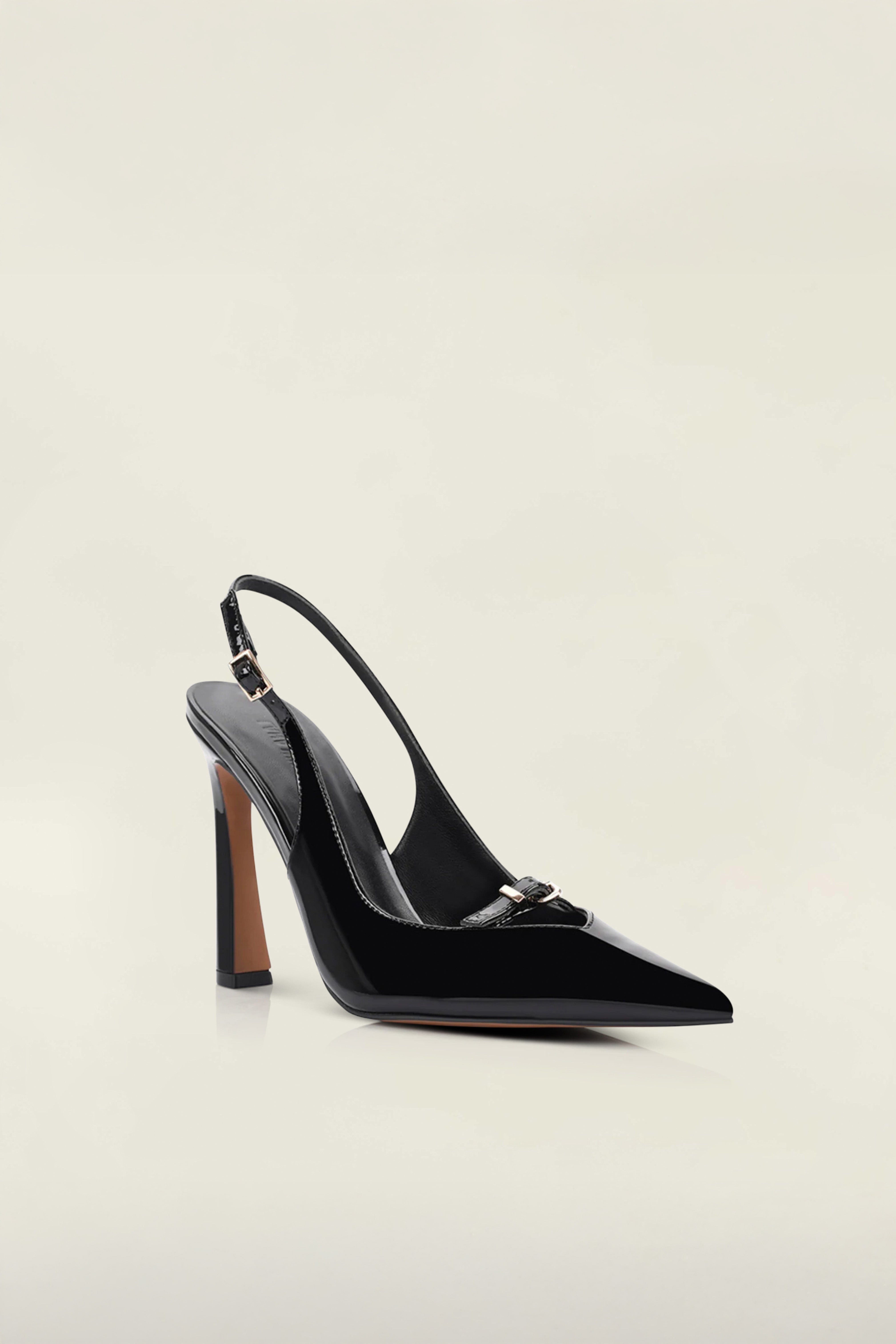 Naomi Pump Black Patent Leather