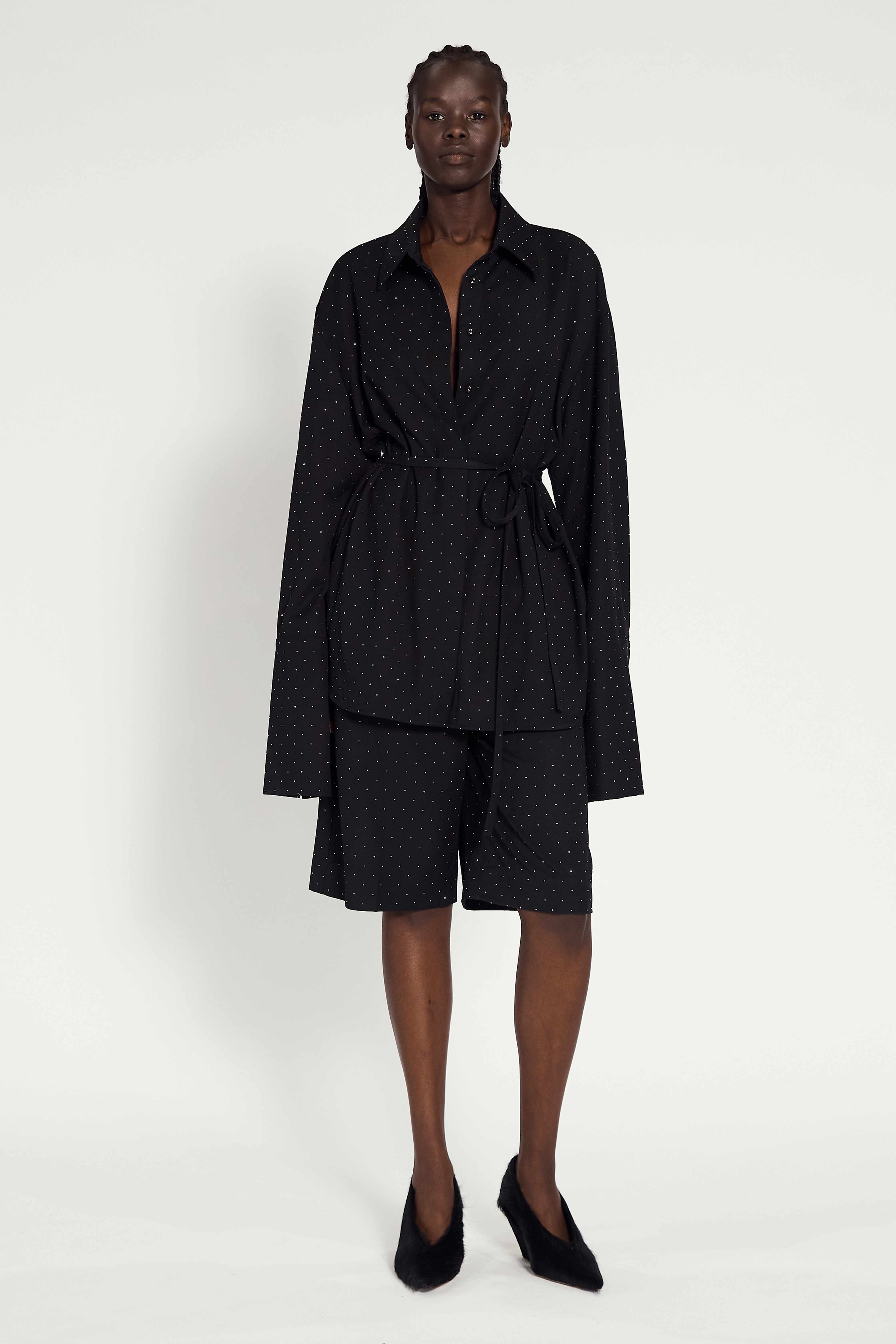 Phoebe Shirt Black Sparkle