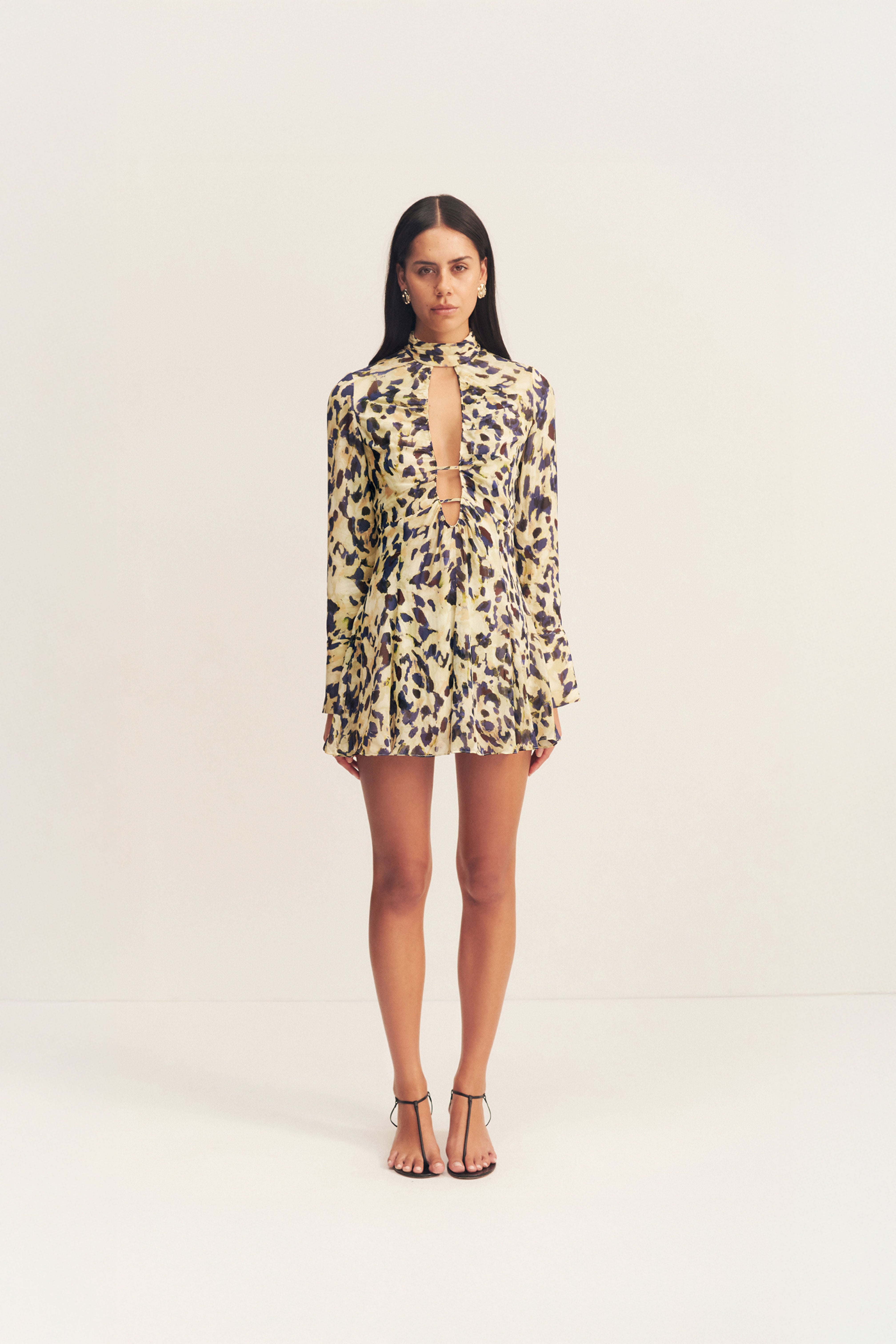 Kinetic High Neck Mini Dress