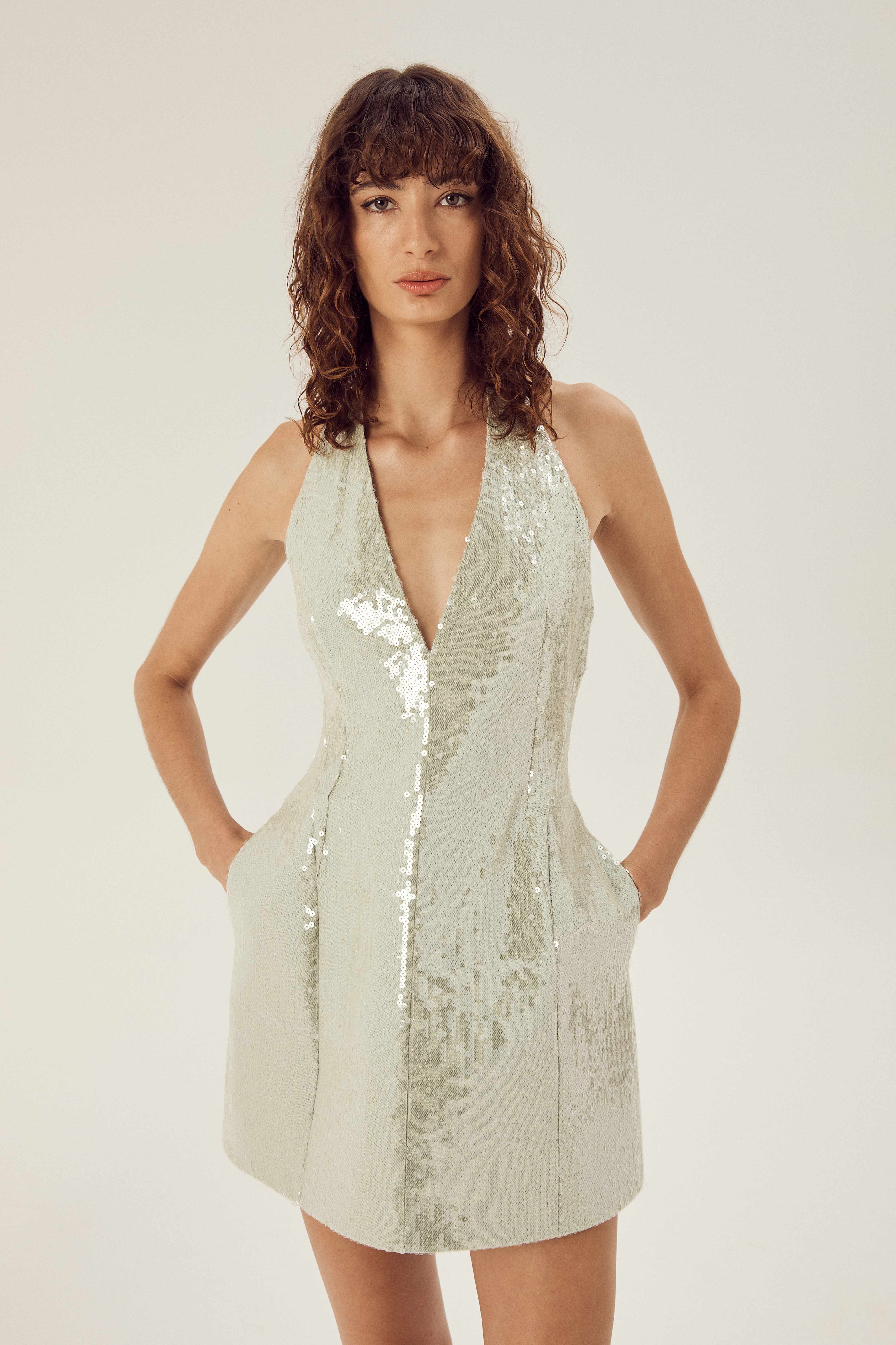 Octavia Mini Dress Sequin