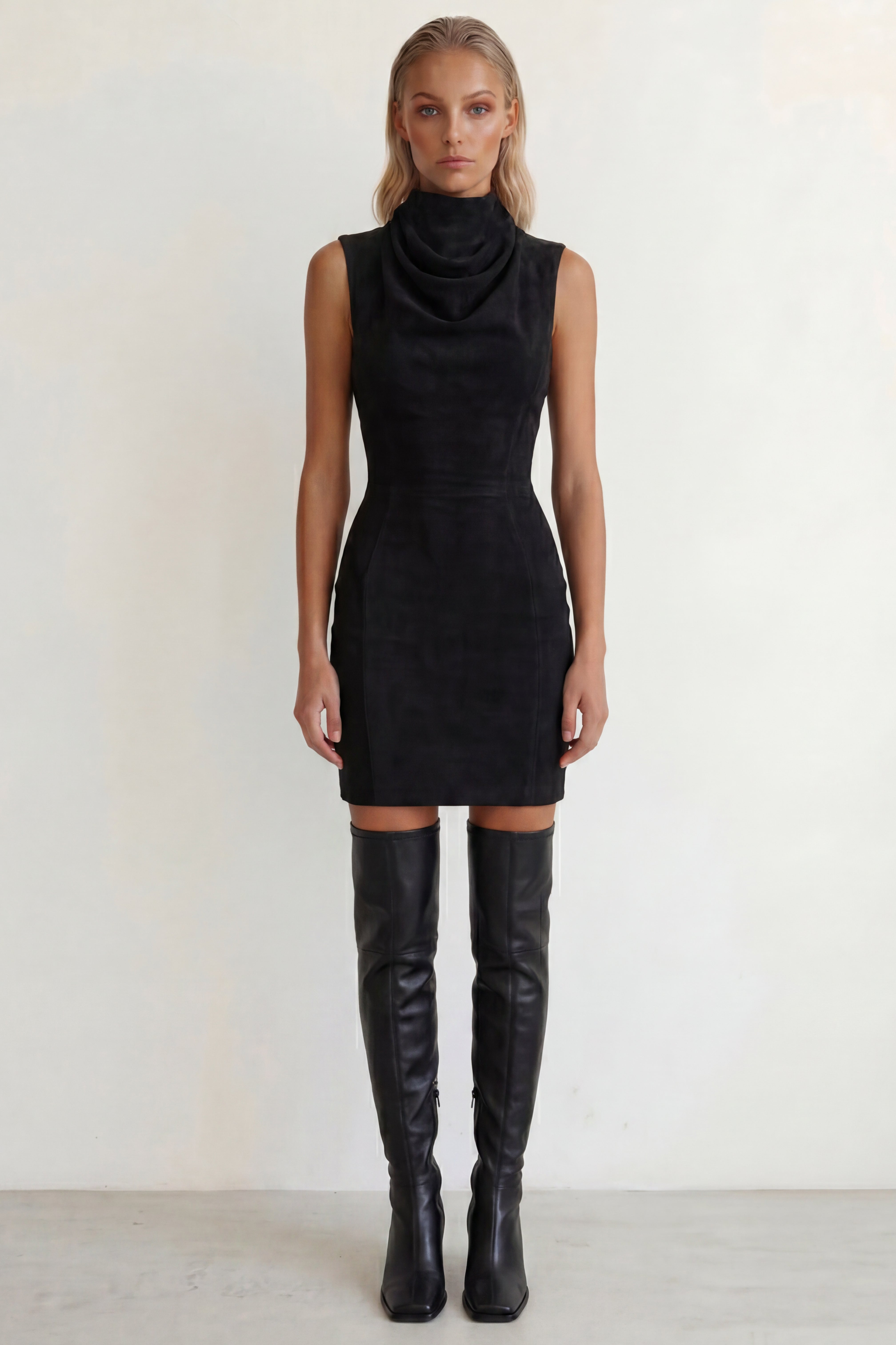 Suede Mini Dress