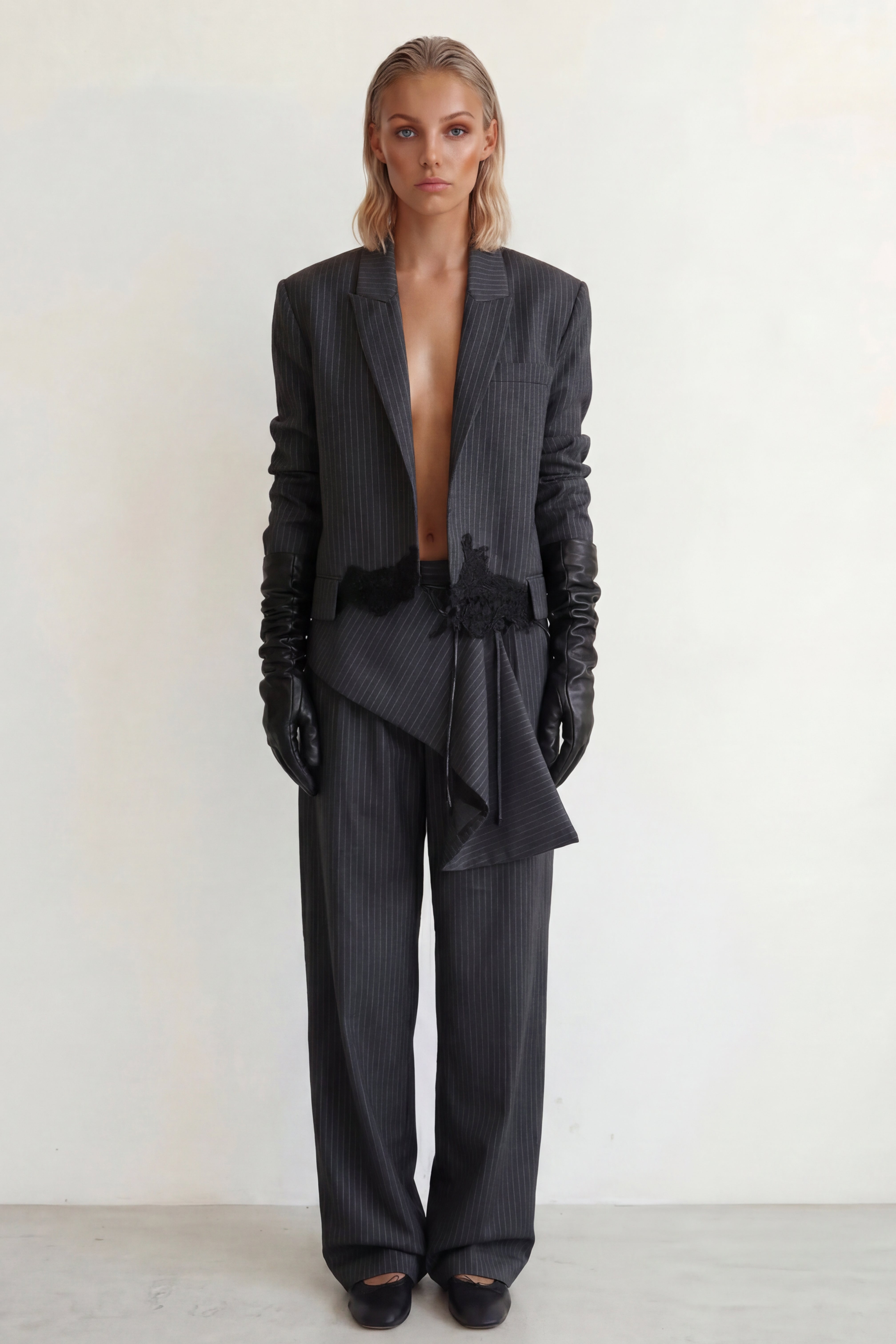 Crop Lace Blazer