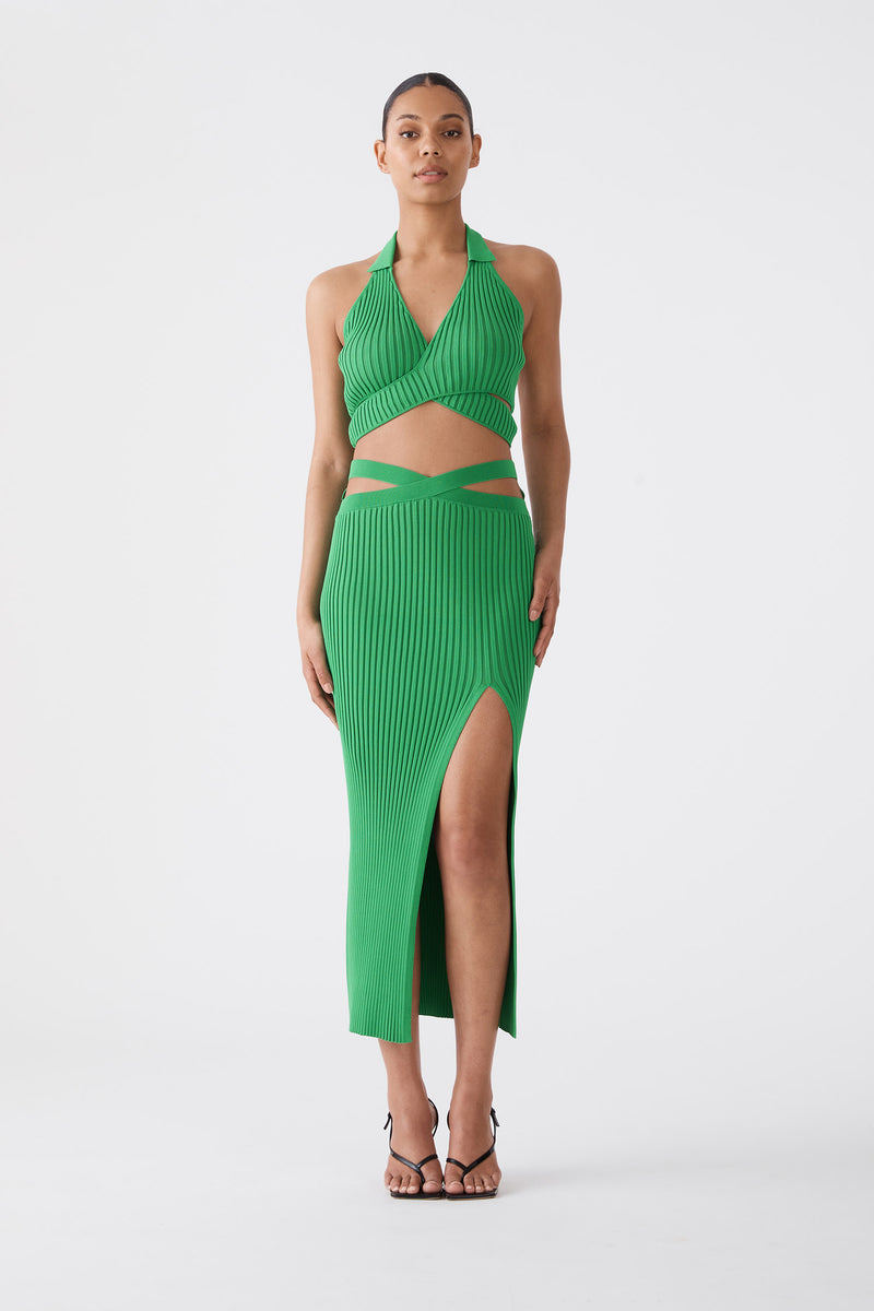San Sloane Yvonne Skirt Vivid Green