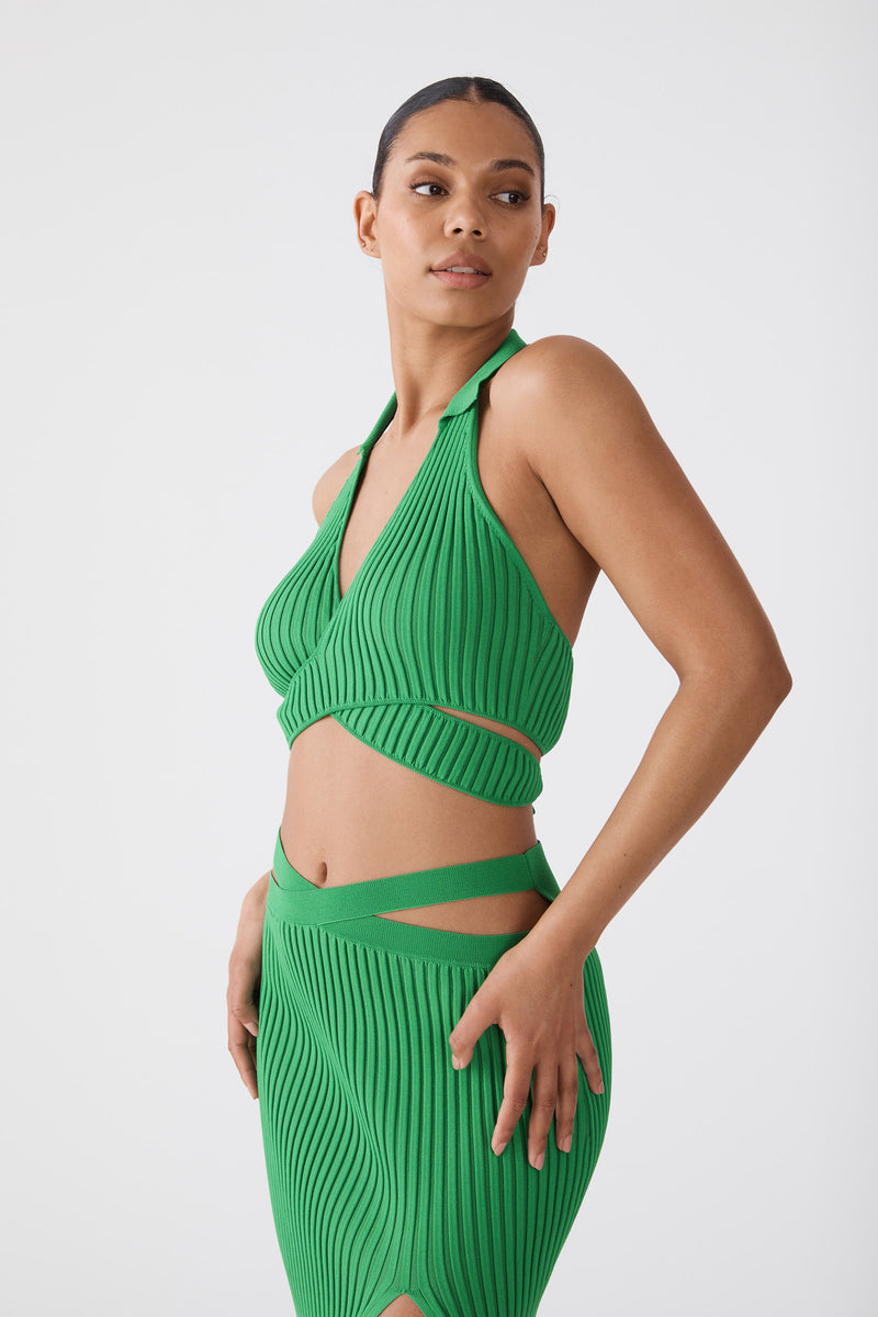 San Sloane Francoise Top Vivid Green